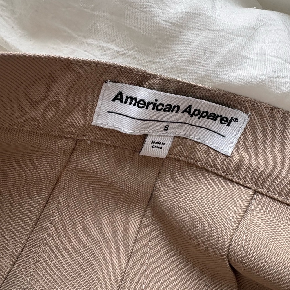 American Apparel Beige tennis Skirt
